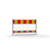 Panel fence | according to TL | film RA1/A | length: 1.60 m | red / yellow